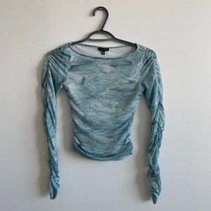 Long Sleeve Mesh Top